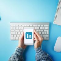 LinkedIn on phone